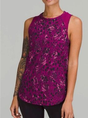 Lululemon Sculpt Tank -Purple Animal-Print